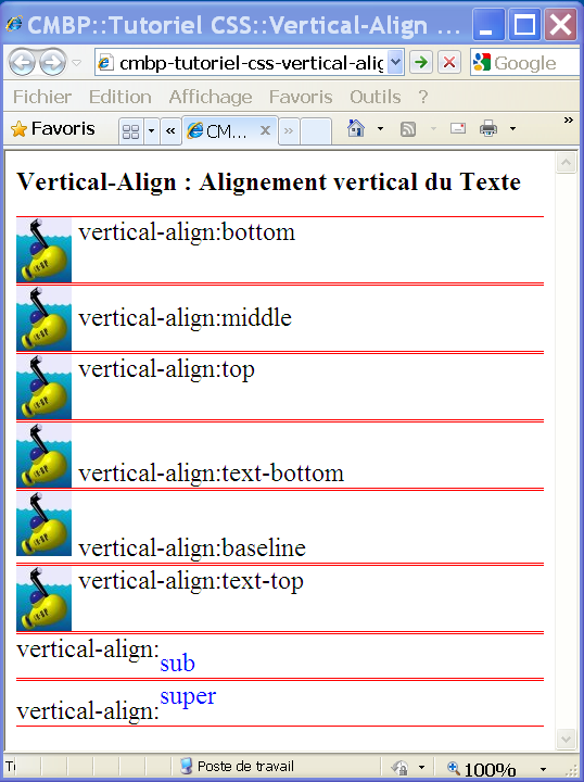 tutoriel css cmbp vertical align IE