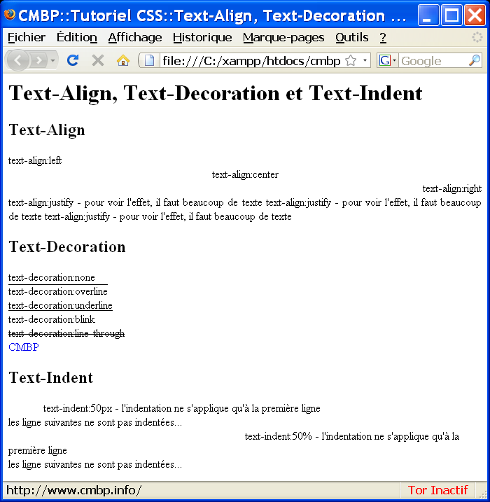 text decoration indentalign