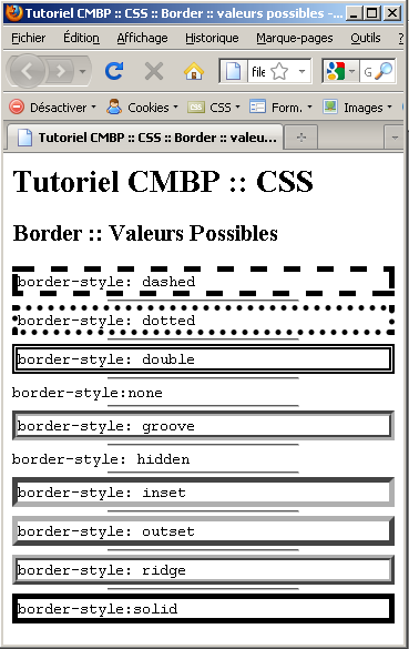 tutoriel css by Xavier Braive : valeurs de Border